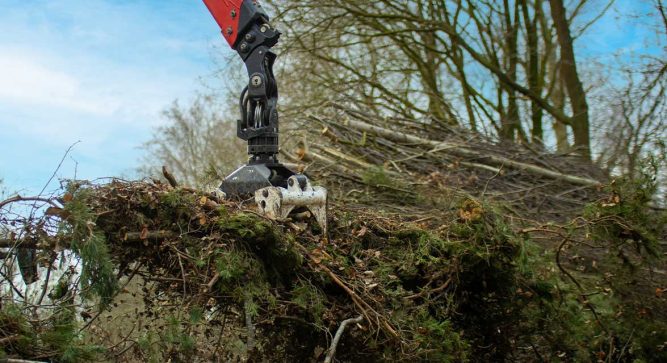 Landschaftspflegematerial wird bei der Landschaftspflege gewonnen